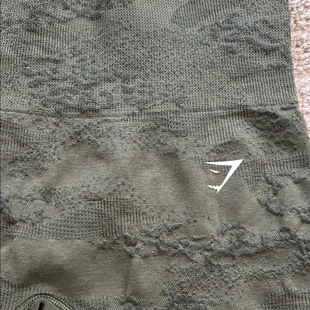 Gymshark Women's Green Seamless Shorts - Picture 2 of 6